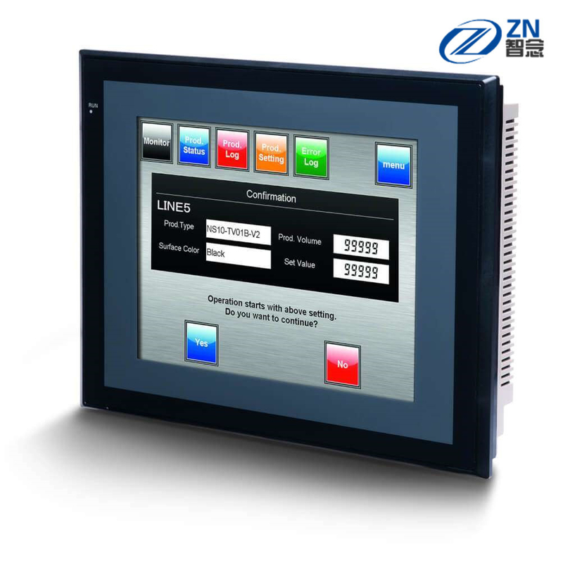 NS10-TV00B-V2 원래 인터페이스는 HMI에게 10.4 인치 TFT 화면 32K 색상을 선불했습니다