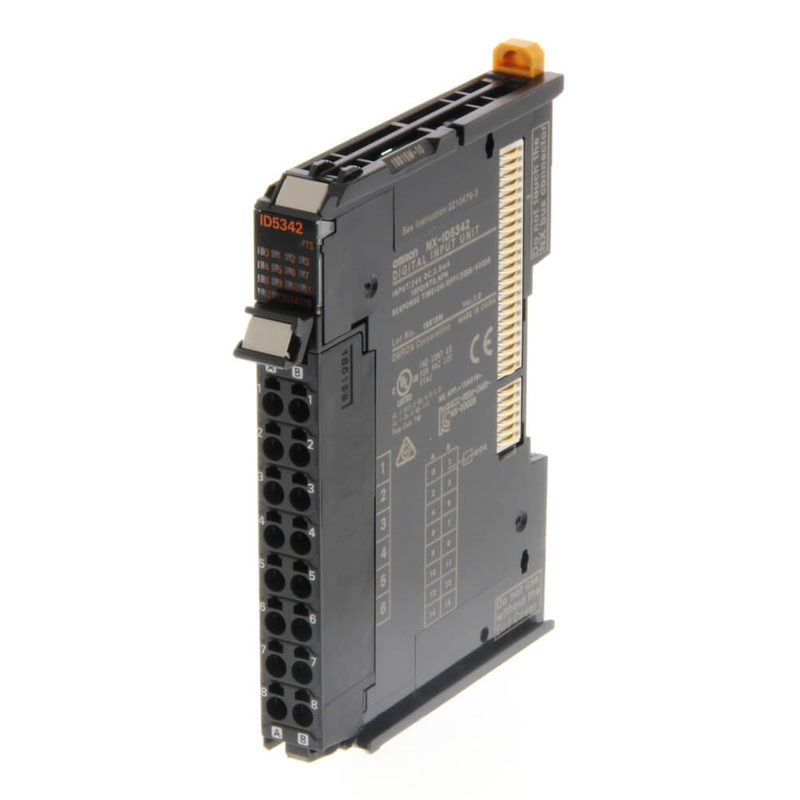 NX-ID5342 옴론 프로그램 논리 제어기들 PLC 팽창 모듈 8 디지털 DC 입력 NPN 24 VDC NX 시리즈