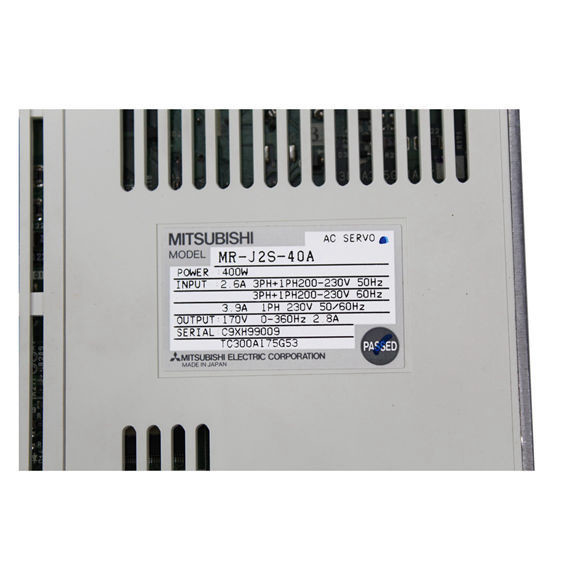 CNC 제어 시스템을 위한 1 단계 50W 서보 증폭기 드라이브 미츠비시 MR-J2S-40A
